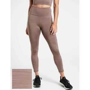 Athleta Almond Ulitmate Stash Pocket Tight Yoga Fitness #599739